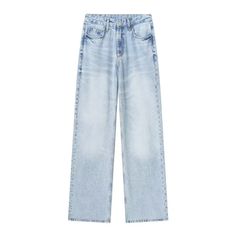 - 40% cotton 60% polyester - hand wash / air dry Jeans With White Background, Jeans White Background, Shuffle Outfit, Riley Aesthetic, Autumn Closet, Desired Wardrobe, Vintage Baggy Jeans, Light Washed Jeans, Hollister Clothes