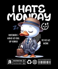 I Hate Monday Design Template — Customize it in Kittl Monday Design, Typography Shirt Design, Mothers Day Images, I Hate Mondays, T-shirt Print Design, Generations Quotes, Hate Mondays, Cool Shirt Designs, T Shirt Design Template