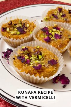 Kunafa Recipe With Vermicelli Easy Kunafa Recipe, Baklava Recipe Easy, Recipes With Mozzarella Cheese, Diwali Sweets Recipe, Vermicelli Recipes, Lebanese Desserts, Cheese At Home, Burfi Recipe