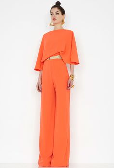 Aqua by Aqua, Seiber Orange Backless Jumpsuit Orange Jumpsuit Outfit, Jumpsuits For Women Formal, Outfits Jumpsuit, Women's Jumpsuit, Orange Jumpsuit, Backless Jumpsuit, Women Formals, Jumpsuit Fashion