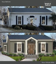 before and after pictures of a house