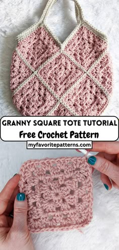 Granny Square Tote Tutorial 13 Square Crochet Bag, Crochet With Granny Squares, Crochet Project Ideas For Beginners, Stuff To Make With Granny Squares, Free Granny Square Bag Pattern, What To Do With Crochet Granny Squares, Granny Square Projects Ideas Simple, Granny Square Bag Crochet Pattern Free, What To Crochet With Granny Squares