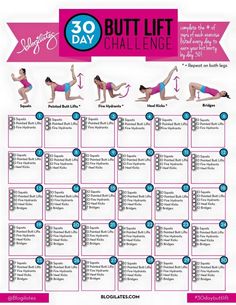 #exercise #butt #buttchallenge Beginner Pilates, Motivasi Diet, Beginner Workouts, Pilates Video, 30 Day Fitness, Days Challenge, Printable Workouts, Trening Fitness, 30 Day Workout Challenge