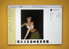 an image of a woman dancing on the computer screen