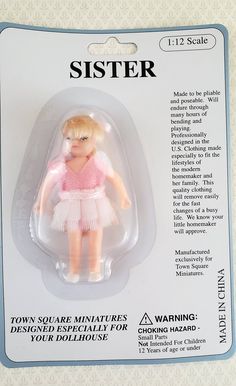 the doll is in its packaging for sale