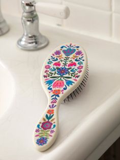 It makes brushing our hair sooo much easier! Painting Hairbrushes, Painted Hairbrush, Cute Hair Brush, Blessing Bracelet, Stonewall Kitchen, Dry Brush, Lemon Lavender, Old World Christmas, Blow Dryer