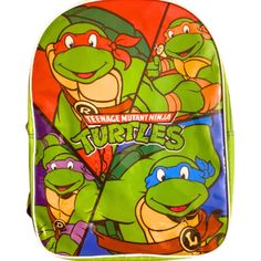 the teenage mutant ninja backpack is on display