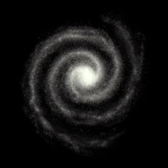 an image of two spirals in the dark