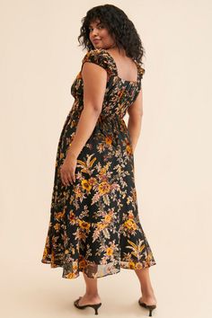 Rent Floral Burnout Velvet Midi Dress from Nuuly. Pick 6 items for $98/month. Free shipping + returns. Orange Floral Dress, Velvet Burnout, Burnout Velvet, Velvet Midi Dress, Dress Velvet, Burn Out, Hutch, Black Orange, New Yorker