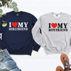 I Love My Girlfriend Sweatshirt, Valentine's Day Shirt, I Heart My Girlfriend Sweater, I Love My Boyfriend Tee, Valentine Couple Sweatshirt,   Welcome to our store!  -We specialize in funny, customizable apparel shirts in different colors and styles printed on ultra-soft, super comfortable, and breathable material.  -Solid colors 50/50 Preshrunk Cotton/Polyester -We use Gildan - Heavy Blend and one of the best quality products on the market. If there are personal designs you want, we can make cu I Stole My Boyfriends Sweatshirt, I Heart My Boyfriend Shirt, I Love Girlfriend Shirt, I Love My Girlfriend Sweatshirt, I Love My Girlfriend Tshirts, My Girlfriend's Boyfriend, Valentines Couple, Couples Sweatshirts