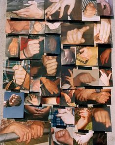 many different pictures of hands and fingers together