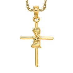 Introducing our 10k yellow gold praying boy cross necklace, perfect for baby children. This religious jewelry for kids features a beautiful praying hands pendant, making it an ideal baby baptism jewelry or religious gift for children. The yellow gold cross pendant for kids is made of 10k gold, ensuring its durability and longevity. This children's cross necklace is a must-have for parents who want to instill faith and spirituality in their little ones. Get your praying boy necklace today and make it a cherished piece of religious jewelry for babies. Boys Cross Necklace, Boy Necklace, Boys Necklace, Boy Design, Jewelry For Kids, Baby Baptism, Praying Hands, Gold Cross Pendant, Baby Jewelry