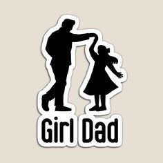 Girl dad silhouette design of a dad dancing with his daughter, it is suitable for fathers who have daughters. It is the perfect gift for your dad for his birthday or for father's day. Father's Day Stickers, Violet Flame, Father Birthday, Girl Silhouette, Girl Dad, Silhouette Design, Peace Gesture, Baby Stuff, Father's Day