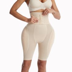 High Waist Control Shaper With Hip & Butt Pads – Model Mannequin Tone Thighs, Tummy Shaper, Hip Pads, Padded Shorts, Waist Cincher, Black High Waist, Women's Shapewear, Body Shaper, Waist Trainer