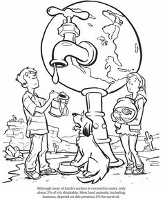 Amazing Carbon Footprint Facts Dover Publications Water Conservation Poster, Save Water Drawing, The Dot Book, Earth Day Coloring Pages, Recycling Facts, Picture Composition