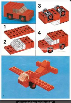 instructions for making a lego airplane