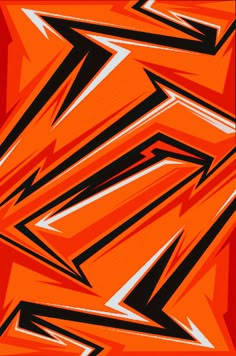 an orange background with black and white lines