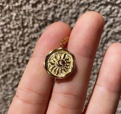 Moon Gold Necklace, Necklace Sun And Moon, Sun Moon Necklace, Gold Pinky Ring, Sun And Moon Necklace, Gold Chain Earrings, Gold Moon Necklace, Sun Pendant, Simple Diamonds