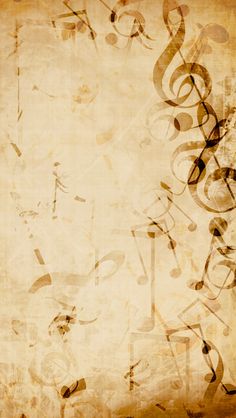 an old music background with musical notes