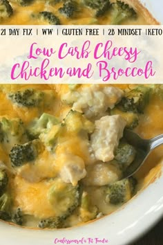 this low carb cheesy chicken and broccoli casserole is the perfect dinner for two