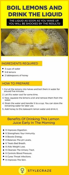 Boil lemons and watch for results Types Of Drinks, Boil Lemons, Anti Dieting, Think Food, Water Recipes, Health Drink, Lemon Water, Detox Smoothie