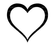 a black and white heart shape with the word love in it's bottom corner