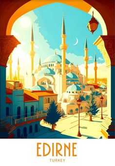 an image of a poster with the name edirne turkey