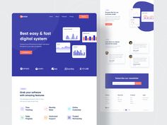 the landing page for an app designed to look like a digital system