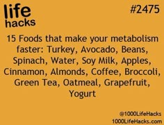 1000 Lifehacks, Metabolism Boosting Foods, 1000 Life Hacks, Simple Life Hacks, Motivation Fitness, Diy Life Hacks, Useful Life Hacks, Get Healthy