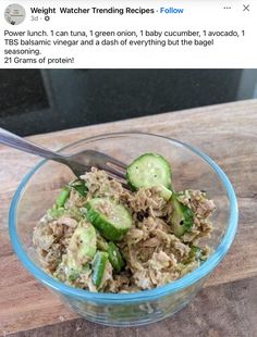 Tuna Cucumber, Can Tuna, Everything But The Bagel Seasoning, Carb Free Recipes, Power Lunch, Everything But The Bagel, Protein Lunch, Tuna Salad Recipe, Bagel Seasoning