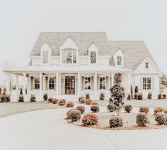 a large white house with lots of windows