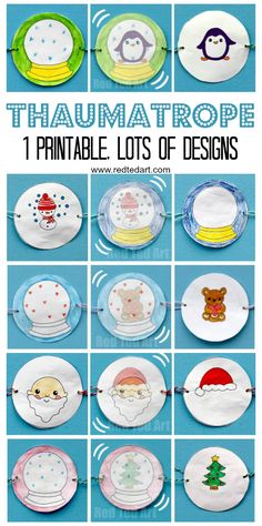 the instructions for how to make handmade christmas plates with pictures and text that says thaamatrope