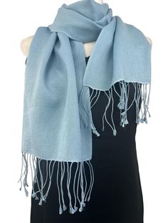 Beautiful 70% Pashmina and 30% Silk blend unisex neck scarf.  12"W X 60"L Hand wash or Dry Clean A timeless piece of accessory, this beautiful pashmina silk blend neck scarf will simply and effortlessly dress up and add style and class any outfit or coat. Folds and fits into your purse and wrinkles fall off easily. Perfect accessory for spring fall and winter. A must have beautiful versatile affordable piece of luxury.  Colour Accuracy: I have tried to capture the colours accurately however it m Pashmina Silk, Personalized Scarves, L Hand, Warm Scarf, Neck Scarf, Neck Scarves, Shawls And Wraps, Timeless Pieces, Medium Weight