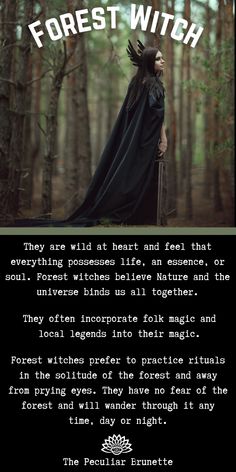 Magic Wood, Tree Magic, Different Kinds Of Witches, Woodland Witch, Crow Magic Witch, Witch Of The Forest, Types Of Witches, Earth Magic