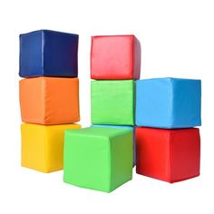 colorful cubes stacked on top of each other