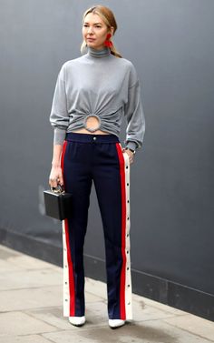 Fall Knits, Side Stripe Trousers, Leandra Medine, Giovanna Battaglia, Anna Dello Russo, Easy Living, Sports Luxe, Estilo Chic, Sarah Jessica Parker