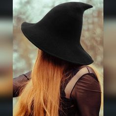 Black Witch Hat Black Witch Hat, Black Witch, Witch Hat, Scarfs, Personalities, Witch, Gift Ideas, Women Accessories, Halloween