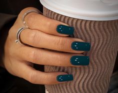 Indulge in the luxurious allure of our Dark Teal Green Press on Nails! Crafted with precision and care, these nails boast a captivating dark teal green hue that exudes sophistication and elegance. You will receive a full set of 10 nails in your size along with a complimentary gift of a nail file, cuticle stick, alcohol wipes, and nail glue. If you prefer tape tabs instead of glue, just let us know. I am more than happy to personalize your order, so please reach out to me to discuss your preferen Only Color Nails, Classy Nail Colors Fall, Square Classy Nails Acrylic, Dark Hunter Green Nails, Muted Teal Nails, Nail Colors For October, Dark Teal Glitter Nails, Darker Color Nails, Teal And Rust Nails