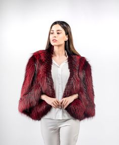 Made using 100% authentic fur, sourced from certified European fur auctions Made in Greece By AskioFashion Shell or outer:Red Silver Fox Fur Inner fabric:Satin Measurements from size: 8 in US 38 EU Length:65cm bust-89cm Length:25.5 inches Bust-36.2 inches Model is Wearing a size: Height-1,73cmBust-89cmWaist-63cmHips-95cm Mede to measure in every size, we accept customization For sizes XXXL and XXL, price of the coat is 10% and 20% higher Red Fur Coat With Faux Fur Trim, Red Faux Fur Coat, Costume Capes, Style Birthday, Fur Stole, Silver Fox, Fox Fur, Style Moderne, Costume Accessories