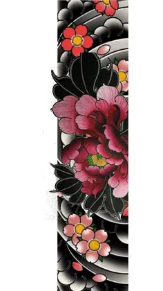 Flower Armband Tattoo Design, Band Tattoo Japanese, Japanese Flowers Tattoo Design, Japanese Armband Tattoo, Japanese Flower Tattoo Design, Tato Maori, Tatoo 3d, Tato Tradisional, Tattoo Japanese Style