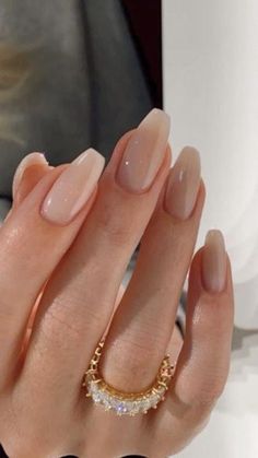 Manicured Nails, Milky Nails, Classy Nail Designs, Nagel Tips, Colorful Nails, Round Nails, Neutral Nails, Nature Tattoos, Classy Nails