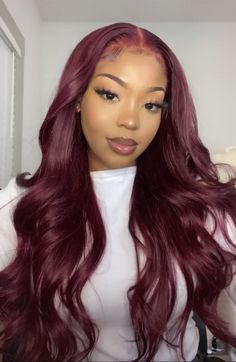 Morenita Hair Color, Burgundy Hair With Dark Roots, Hair Colors For Hazel Eyes, Burgundy Purple Hair, Burgundy Red Hair Color, Cherry Coke Hair Color, Red Burgundy Hair, Cool Hair Colors, Cherry Wine Hair Color Burgundy