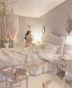 Coquette Bed, Beautiful Boards, Dream Bedroom Inspiration, Ideal Girl, Coquette Room, Cute Bedroom Ideas, Dekorasi Kamar Tidur, Princess Room, Girly Room