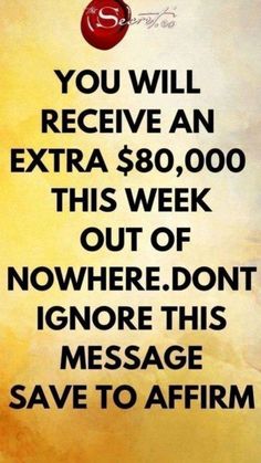 an advertisement with the words you will receive an extra $ 8000 this week