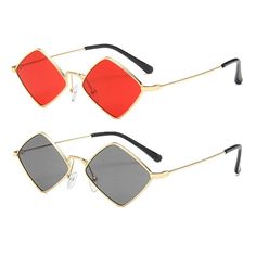 PRICES MAY VARY. Unique design:Diamond shaped sunglasses in multiple colors can perfectly match all your clothes and highlight your shape.Suitable for all small faces. Product Size : Tear shape sunglasses have a measurement specification of Lens Height:45mm (1.77”) Lens Width:56mm (2.20”) Nose Bridge:22mm (0.86”) Frame Length: 139mm (5.47”) Temple Length:140mm (5.51”). Suitable for Scenarios: : perfect choice fordriving,shopping, vacation and outdoor activities; Christmas, birthday, Halloween an Shape Sunglasses, Shaped Sunglasses, Punk Vintage, Small Faces, Sunglasses For Men, Nose Bridge, Diamond Shaped, Diamond Shape, Sunglasses Vintage