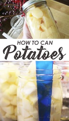 how to can potatoes in a mason jar