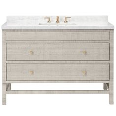 an image of a bathroom vanity with two drawers and a marble counter top on it