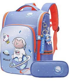 This toddler backpack is perfect for any boy or girl heading off to elementary school. With a fun blue color and featuring the Maod brand, this backpack is both stylish and practical. Made from 100% polyester, it is durable and long-lasting, ensuring your child will be able to use it for years to come. The backpack also features a chest strap and straps for added comfort and security. It is perfect for carrying books, snacks, and other essentials to school. Whether your child is into superheroes Back To School Rectangular Backpack With Zipper, Student Bags For Back To School, Cute Rectangular Bags For Outdoor Activities, Portable Backpack For End Of School Year, Rectangular Backpack For Back To School, Educational Rectangular Backpack For Travel, Student Backpack For End Of School Year, Portable Backpack For Back To School, Rectangular Backpack For End Of School Year Study