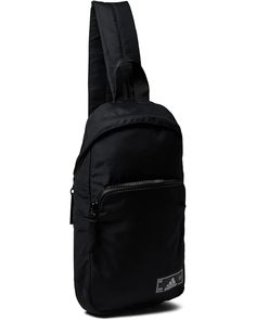 a small black backpack on a white background