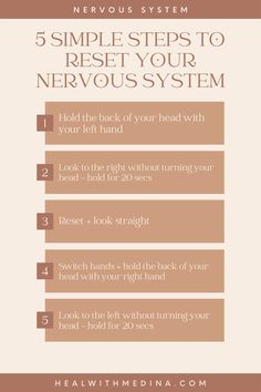 Ways To Reset Your Nervous System, How To Regulate The Nervous System, Foods To Heal Nervous System, Foods For Nervous System, Nervous System Health, Healing A Dysregulated Nervous System, Ways To Calm Your Nervous System, Ways To Regulate Your Nervous System, Heal Your Nervous System